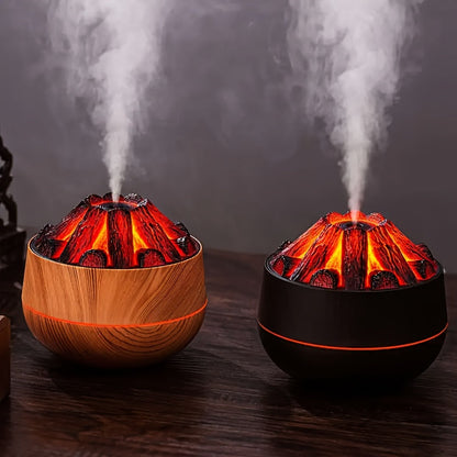Vivolux | Feuerdiffusor - Mini simulierter Holzkohlefeuerluftbefeuchter mit realistischem Flammeneffekt
