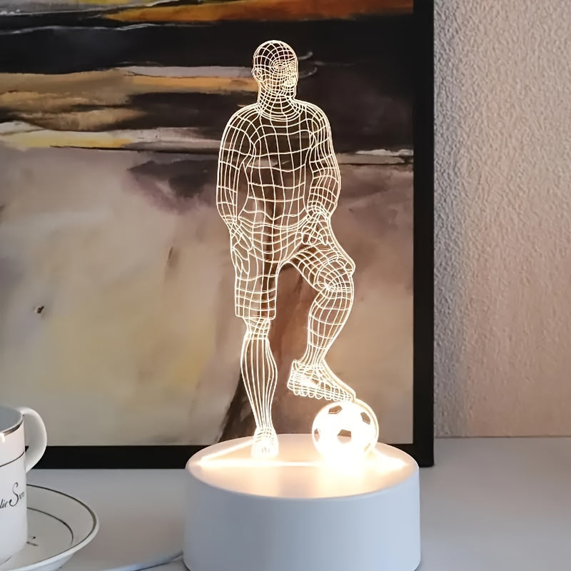 Vivolux | Fußballer 3D Lampe – Für eine sportliche Atmosphäre