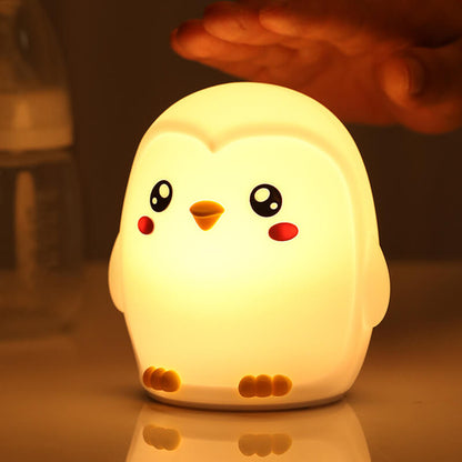 Vivolux | Bunte Pinguine Tap Tap LED Nachttischlampe