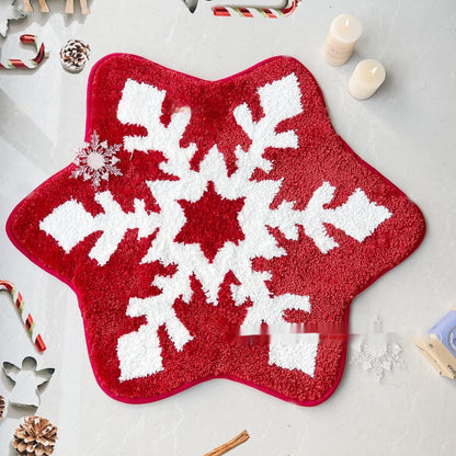 Vivolux | Weihnachts-Kaschmir-ähnlicher Teppich Pflegeleicht