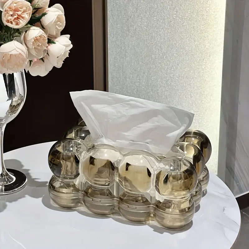 Vivolux | LumiScape Tissue Box – Skulpturales Acryl-Design für moderne Eleganz