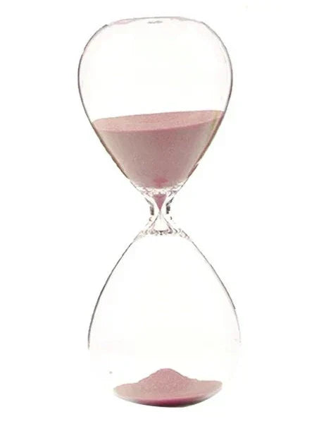 Vivolux | Kreative transparente Sanduhr aus Glas