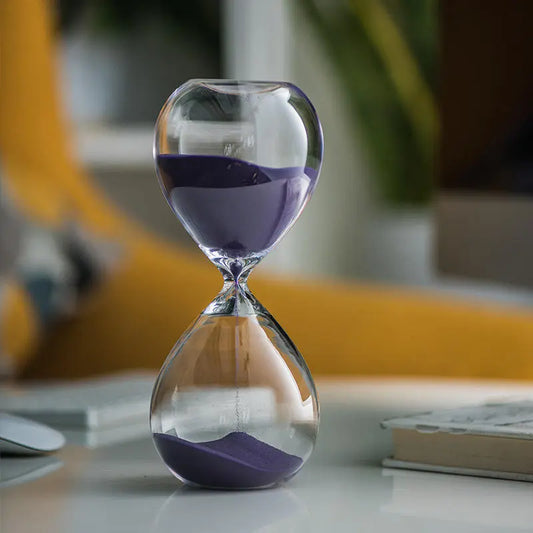 Vivolux | Kreative transparente Sanduhr aus Glas