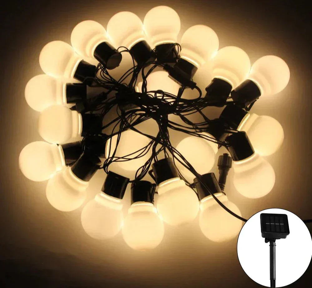 Vivolux | LED Solar-Lichterkette für Außen – Umweltfreundliche Garten- und Terrassenbeleuchtung