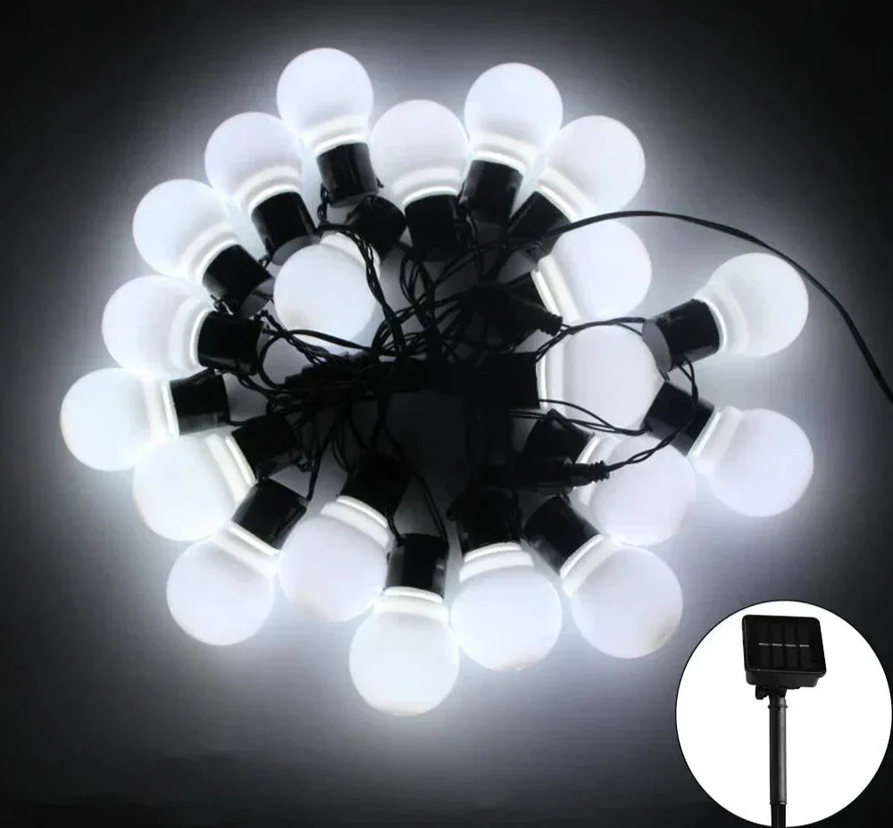 Vivolux | LED Solar-Lichterkette für Außen – Umweltfreundliche Garten- und Terrassenbeleuchtung