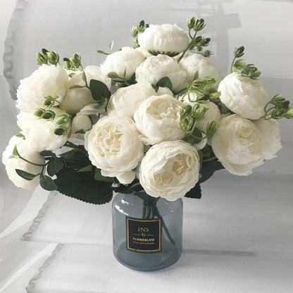Vivolux | Blossom Kollektion: Exquisites 5-Kopf Seidenblumenbouquet