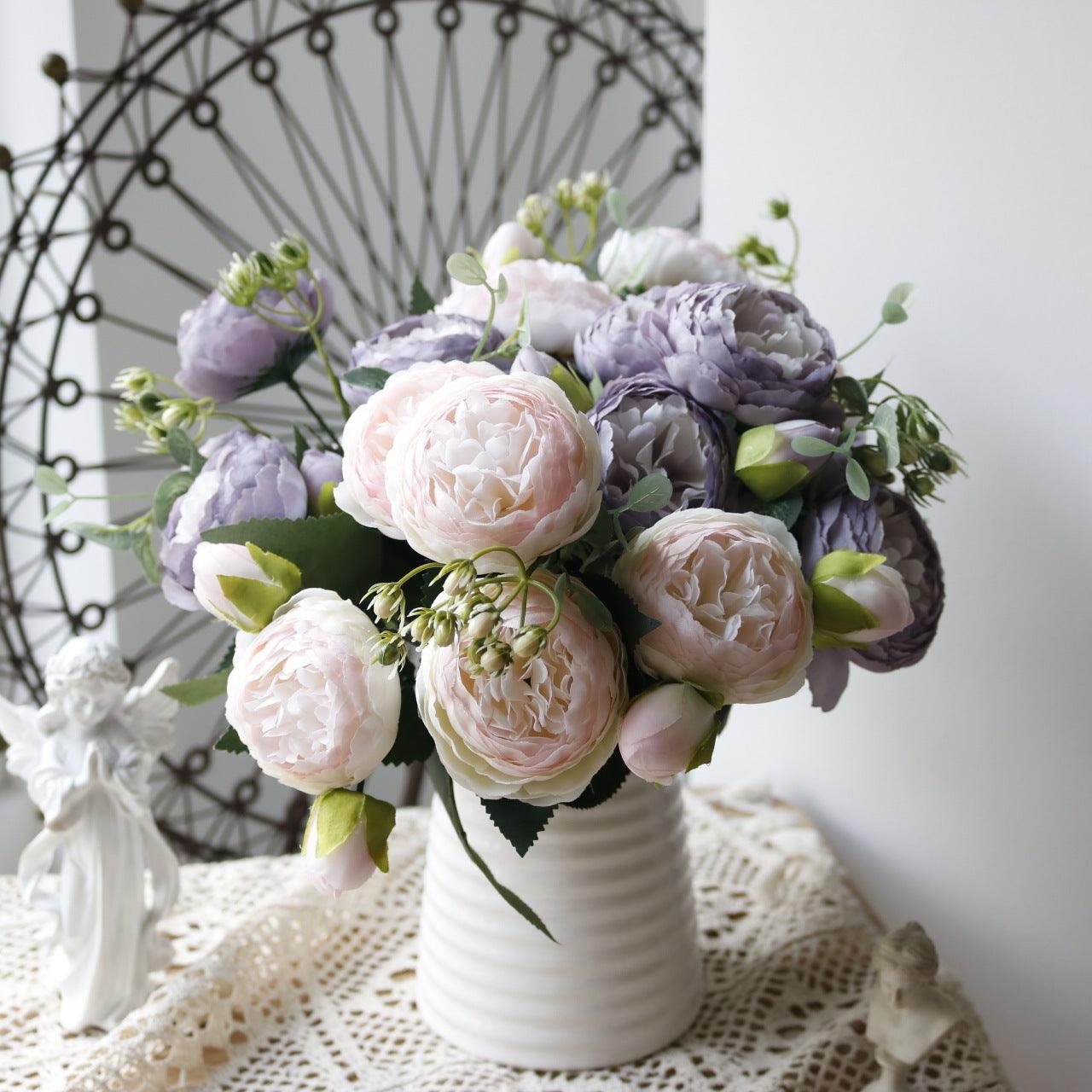 Vivolux | Blossom Kollektion: Exquisites 5-Kopf Seidenblumenbouquet