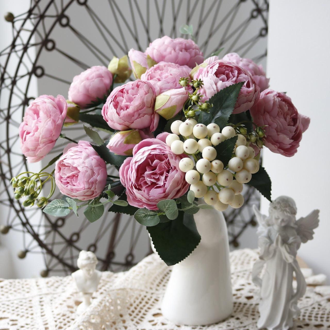 Vivolux | Blossom Kollektion: Exquisites 5-Kopf Seidenblumenbouquet
