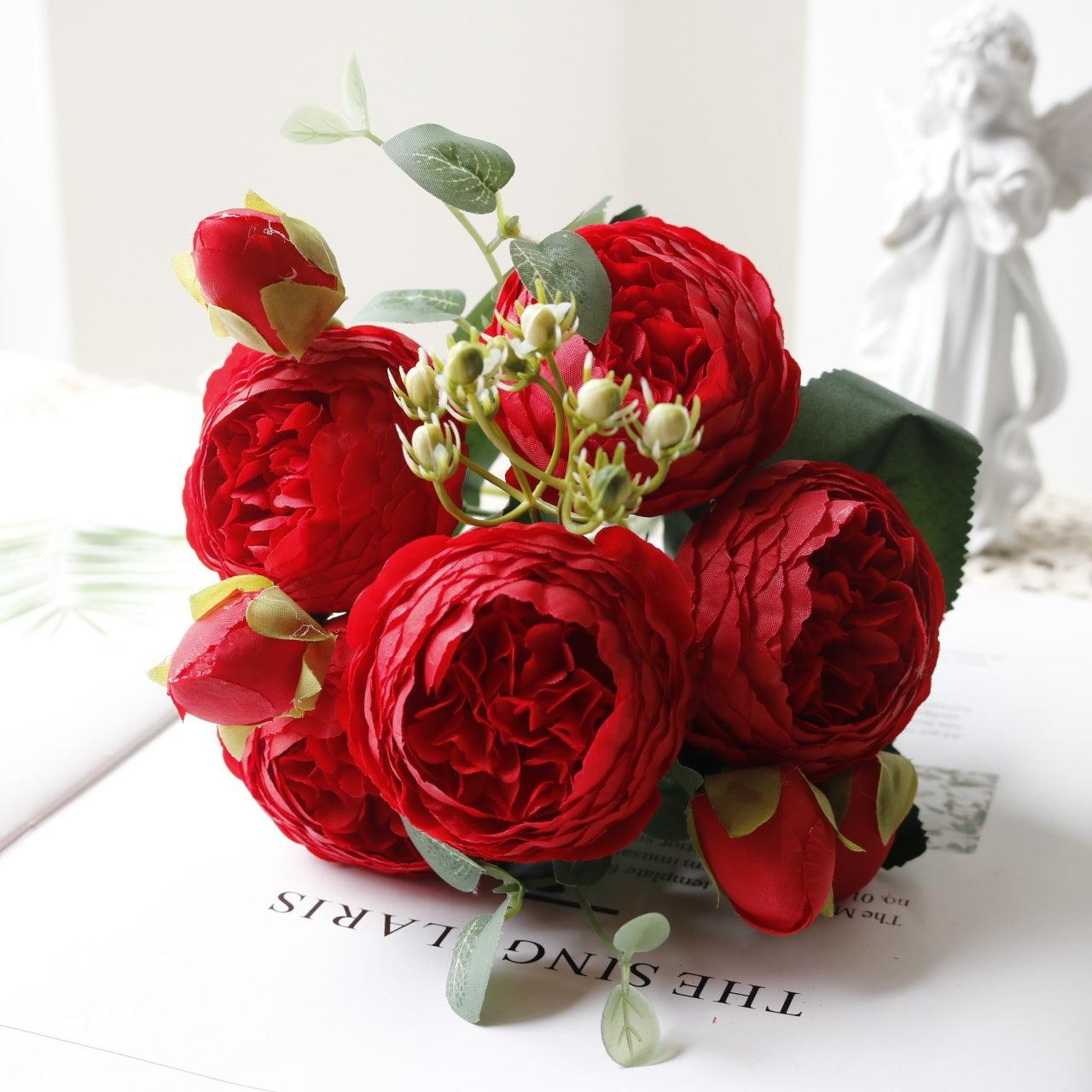 Vivolux | Blossom Kollektion: Exquisites 5-Kopf Seidenblumenbouquet
