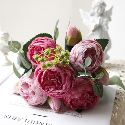 Vivolux | Blossom Kollektion: Exquisites 5-Kopf Seidenblumenbouquet