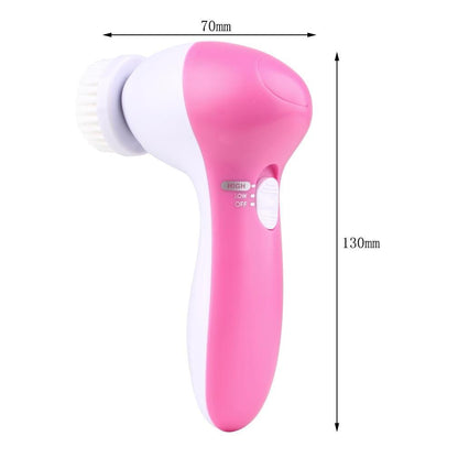 Vivolux | IcoolGadget 5 in 1 Elektrischer Gesichtsreiniger Körpermassage Mini Hautporenreiniger Beautymassager Waschgesichtmaschine