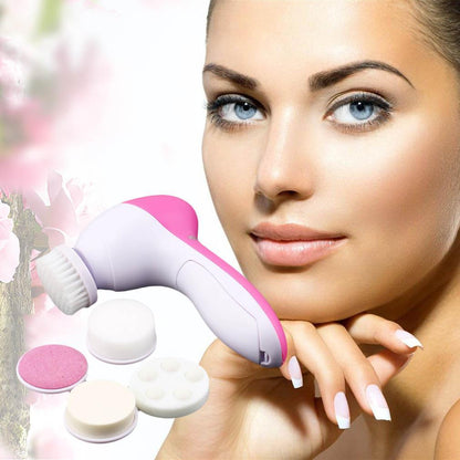 Vivolux | IcoolGadget 5 in 1 Elektrischer Gesichtsreiniger Körpermassage Mini Hautporenreiniger Beautymassager Waschgesichtmaschine