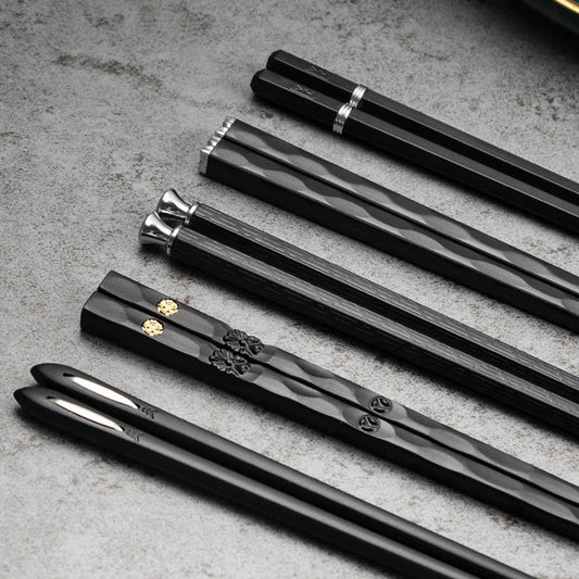 Vivolux | DineLux – Luxuriöses Essstäbchen-Set mit Raffinierten Designs (5 Paar)