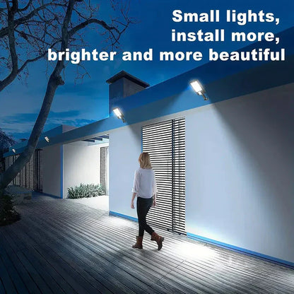 Vivolux | 5000LM Solar Flutlicht Dämmerung bis Morgengrauen, Solarbetriebene Außenlichter mit Sicherheitsbewegungsmelder