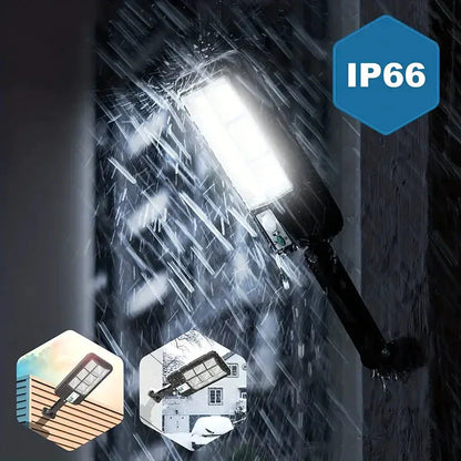 Vivolux | 5000LM Solar Flutlicht Dämmerung bis Morgengrauen, Solarbetriebene Außenlichter mit Sicherheitsbewegungsmelder