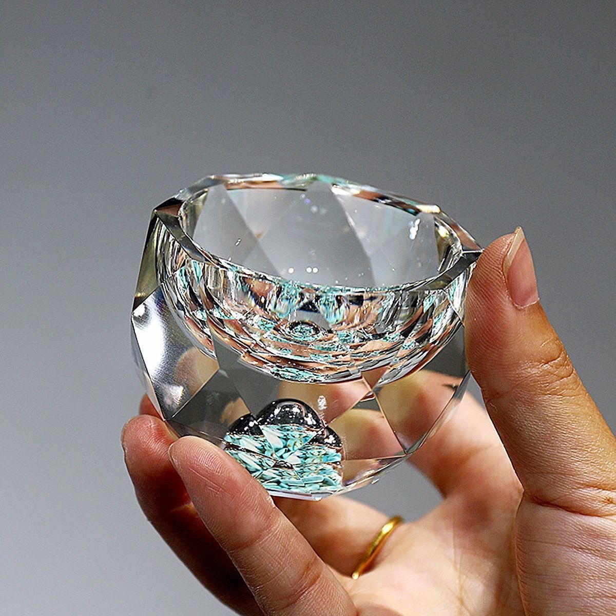 Vivolux | 50ml diamantgeschliffene Kristall Getränkegläser Wodka Schnapsgläser Weingläser Whiskey Gläser Spirituosen Sake Soju Brandy Teetasse