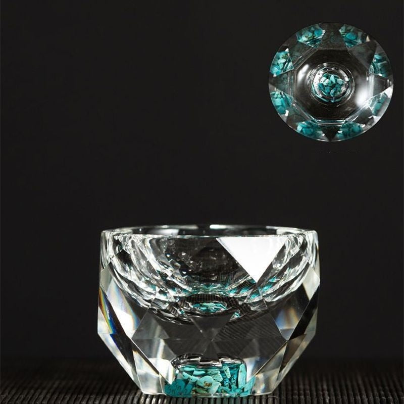 Vivolux | 50ml diamantgeschliffene Kristall Getränkegläser Wodka Schnapsgläser Weingläser Whiskey Gläser Spirituosen Sake Soju Brandy Teetasse