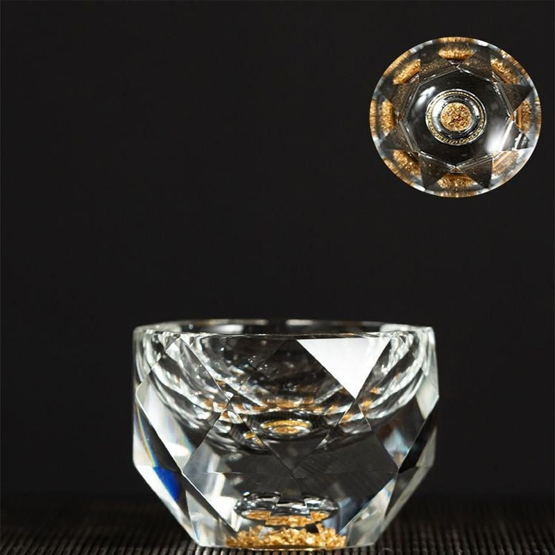 Vivolux | 50ml diamantgeschliffene Kristall Getränkegläser Wodka Schnapsgläser Weingläser Whiskey Gläser Spirituosen Sake Soju Brandy Teetasse