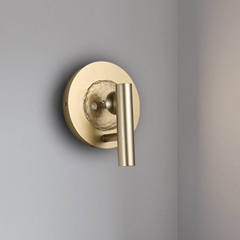 Vivolux | Gold Zylinder Wandmontage Lichtarmatur Einfache Metall 1 Kopf LED Foyer Wandleuchte Beleuchtung