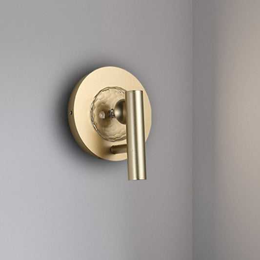 Vivolux | Gold Zylinder Wandmontage Lichtarmatur Einfache Metall 1 Kopf LED Foyer Wandleuchte Beleuchtung