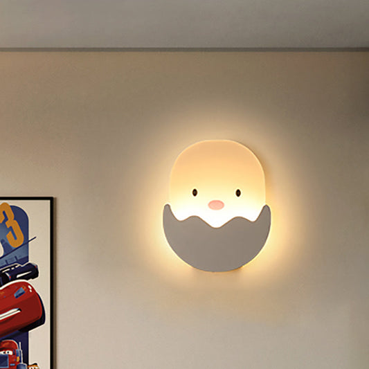 Vivolux | Witte Geplekte Kriel Muurverlichting Schattige Acryl Wandlamp voor Kinder slaapkamer Eetkamer