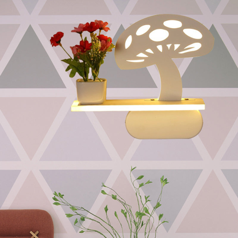 Vivolux | Acryl Wandschijnwerper mit Regal Wohnzimmer Restaurant Modern Stilvolle Wandleuchte in Weiß