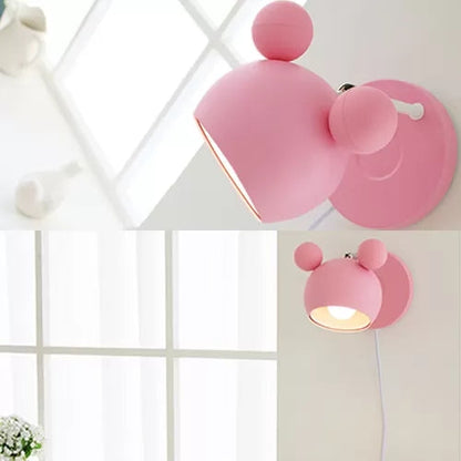 Vivolux | Macaron Mouse Wandleuchte mit Zugkette 1 Kopf Metall Wandlampe für Arbeitszimmer