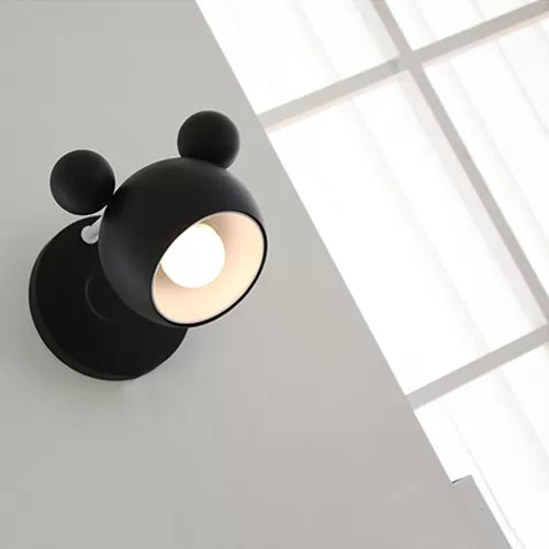 Vivolux | Macaron Mouse Wandleuchte mit Zugkette 1 Kopf Metall Wandlampe für Arbeitszimmer