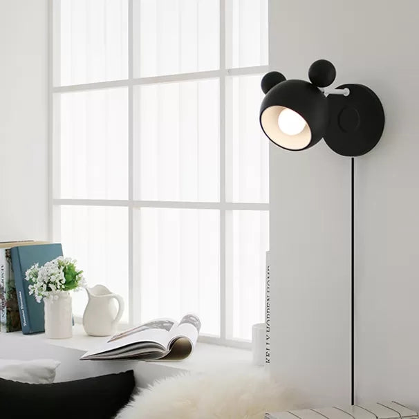 Vivolux | Macaron Mouse Wandleuchte mit Zugkette 1 Kopf Metall Wandlampe für Arbeitszimmer