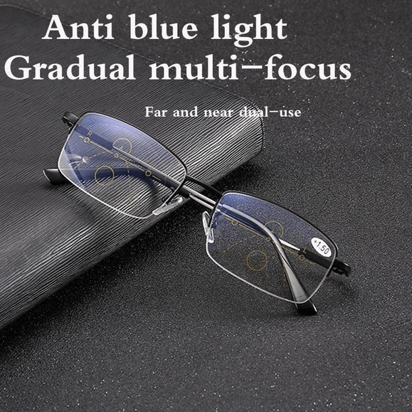 Titanium Progressive Fern- und Nahbereich Dual-Use Lesebrille
