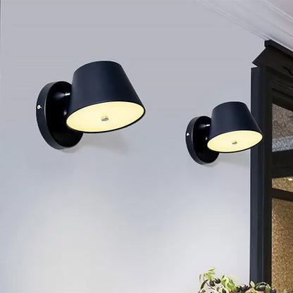 Vivolux | Noordse Tapas Schaduw Wandlamp Metaal Zwart/Wit Wandverlichting voor Slaapkamer Studieruimte