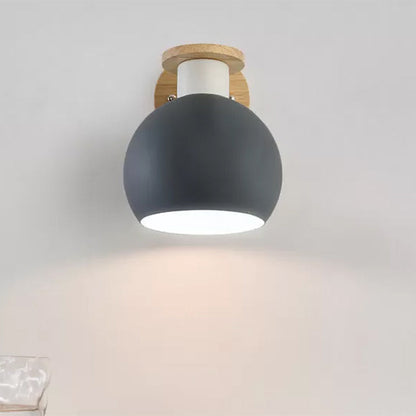 Vivolux | Kreis Studie Zimmer Wand Leuchte Metall Modern Stil 1 Licht Bonbonfarbene Wand Licht