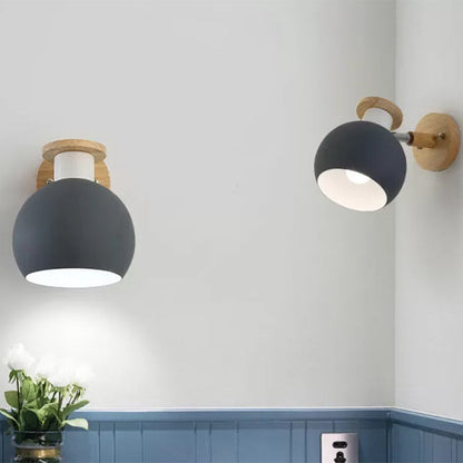 Vivolux | Kreis Studie Zimmer Wand Leuchte Metall Modern Stil 1 Licht Bonbonfarbene Wand Licht