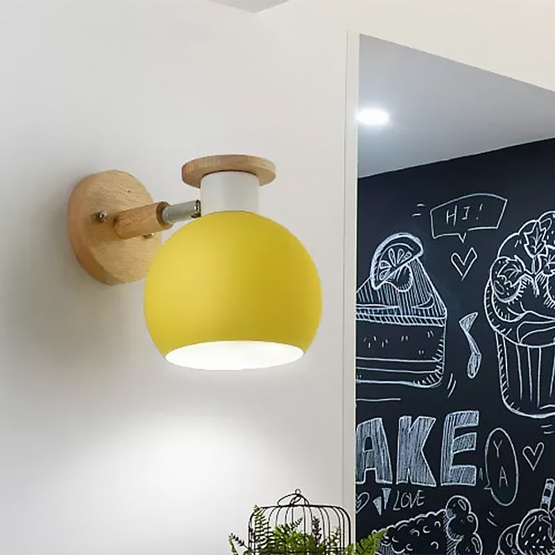 Vivolux | Kreis Studie Zimmer Wand Leuchte Metall Modern Stil 1 Licht Bonbonfarbene Wand Licht