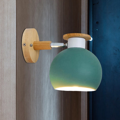 Vivolux | Kreis Studie Zimmer Wand Leuchte Metall Modern Stil 1 Licht Bonbonfarbene Wand Licht