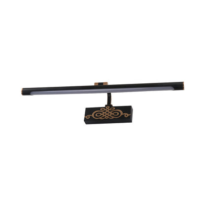 Vivolux | Schwarze verlängerte Vanity Licht Fixture klassische Metall LED Badezimmer Wandleuchte Lampe in Weiß/Warme/Natürliche Licht, 16"/20"/24" L