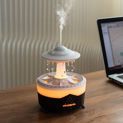 Vivolux | Entspannender Regenstropfen Aromatherapie Ätherisches Öl Diffusor - LED Licht & Luftbefeuchter