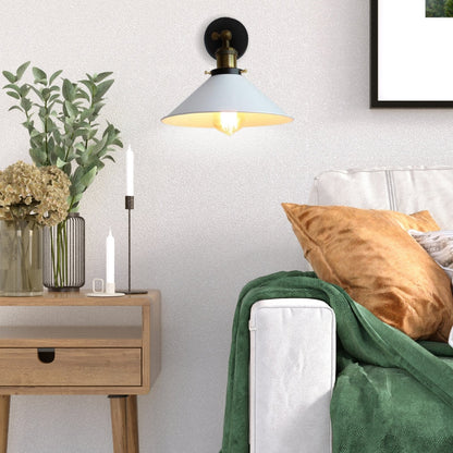 Vivolux | Weiß Industriell Vintage Wand Sconce Licht