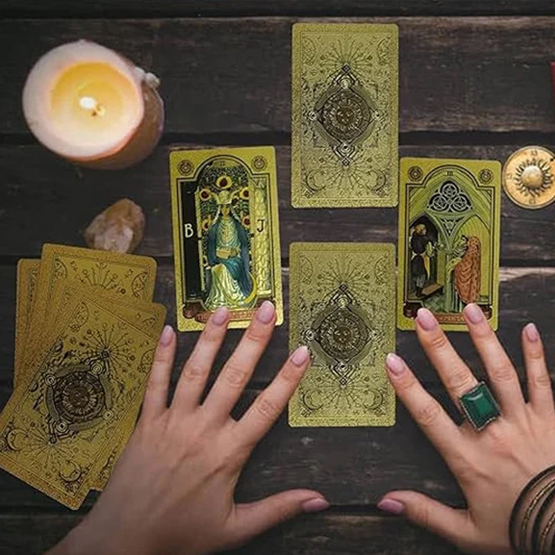 Entdecken Sie die mystische Welt des Tarot Gold Foil Tarot