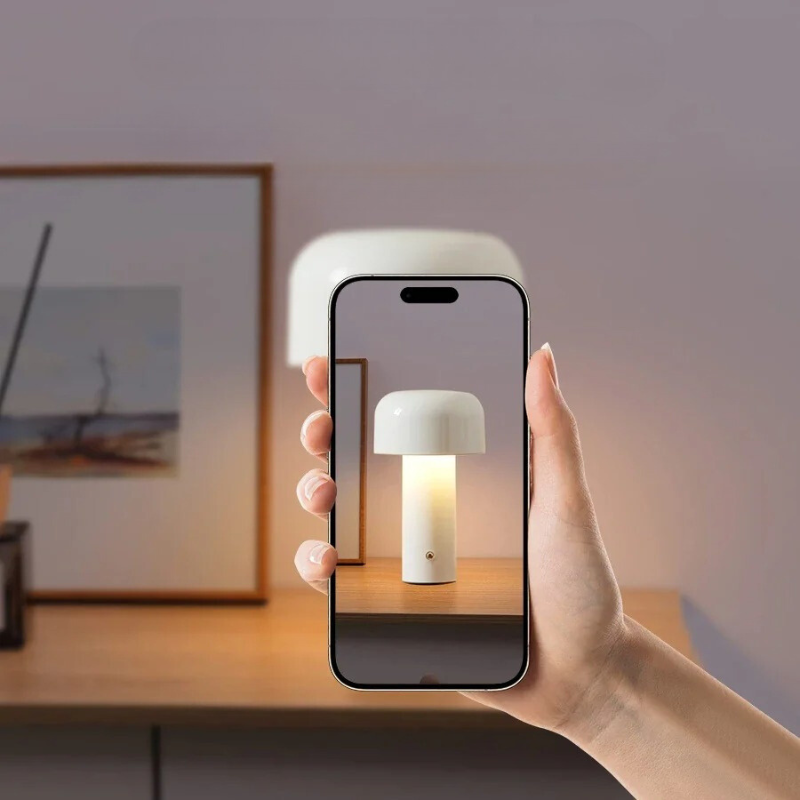 Vivolux | Frendorf - Wiederaufladbare Pilz-LED-Tischlampe für eine gemütliche Atmosphäre