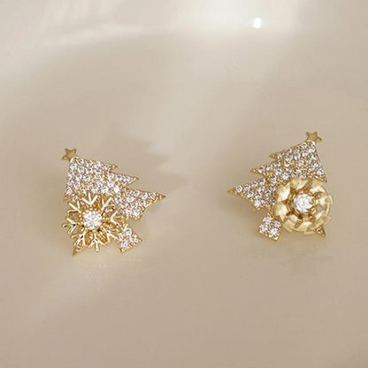 Vivolux | 🎄Drehbare Weihnachtsbaumohrringe