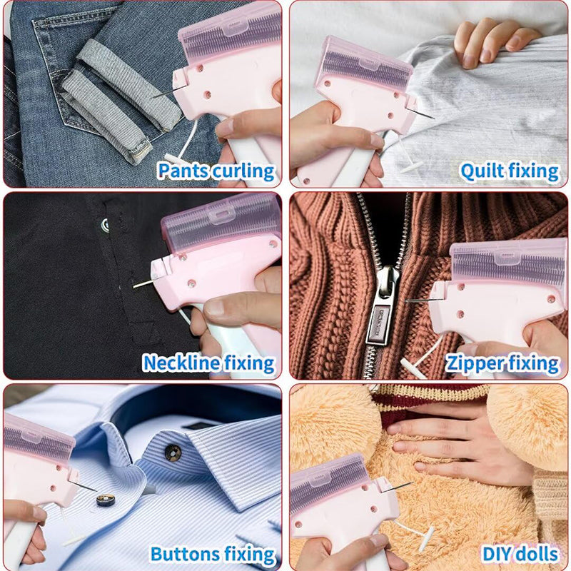 Vivolux | Mini Etikettiergerät mit Aufbewahrungsbox - Kompaktes Design, feines Nadelset, enthält mehr als 2000 Etiketten, geeignet für Kleidung und Textiletiketten