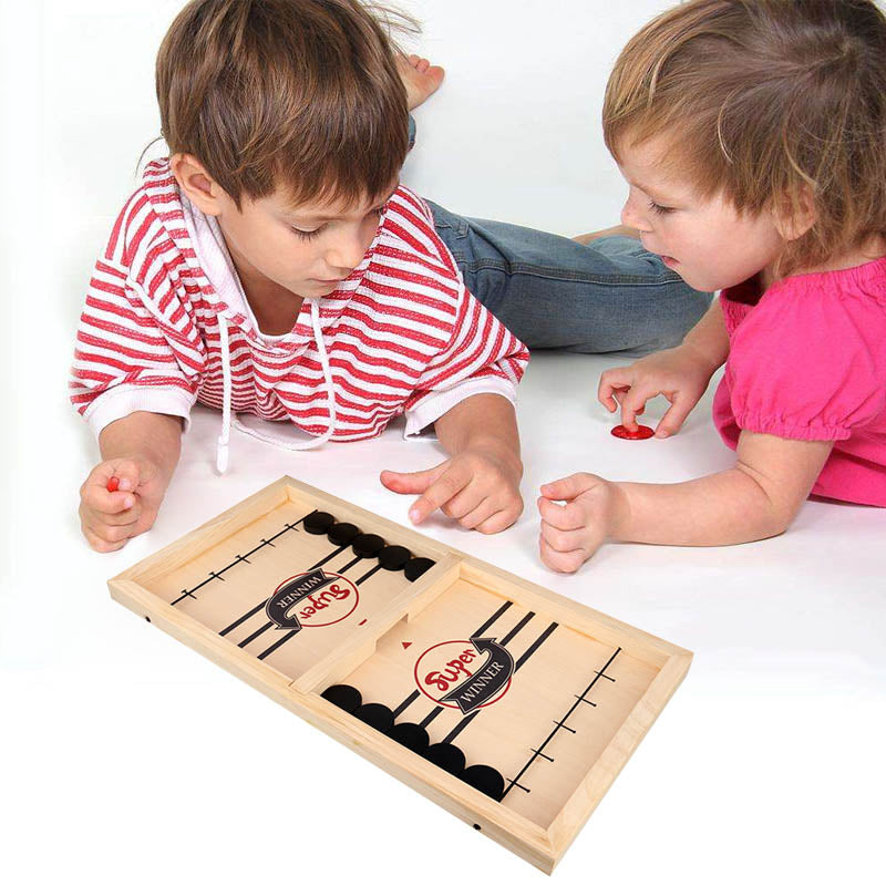 Vivolux | – Wendbares Sling Puck Gesellschaftsspiel Doppelseitig für Familie