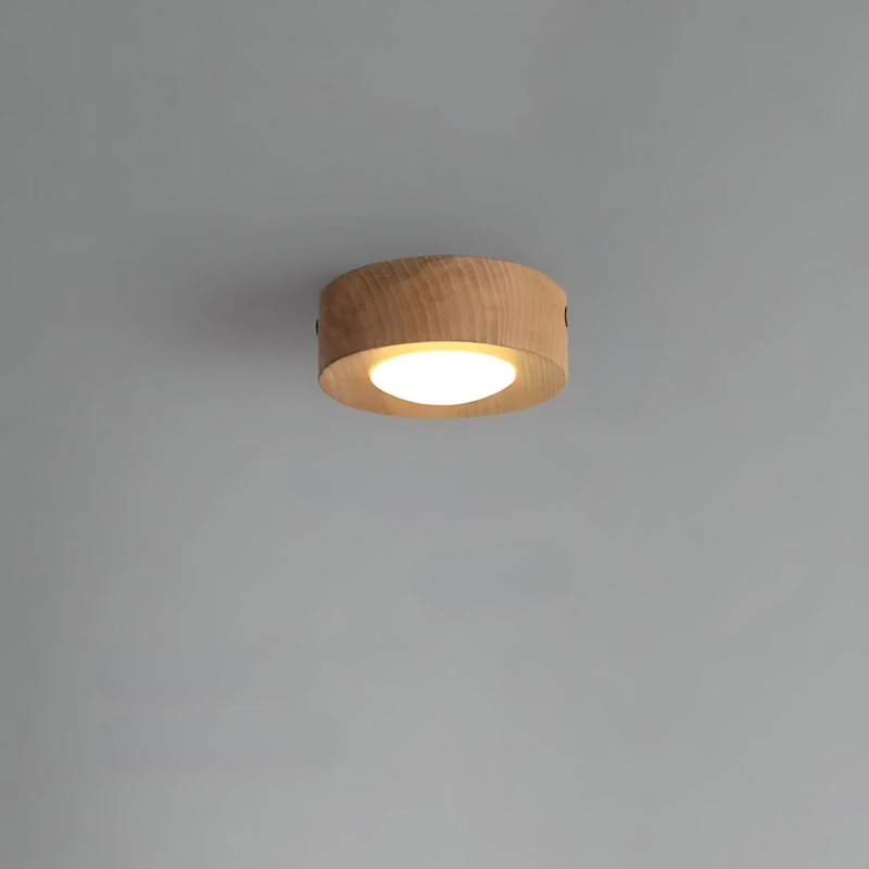 Vivolux | Walnuss-Deckenlampe mit LED-Strahler