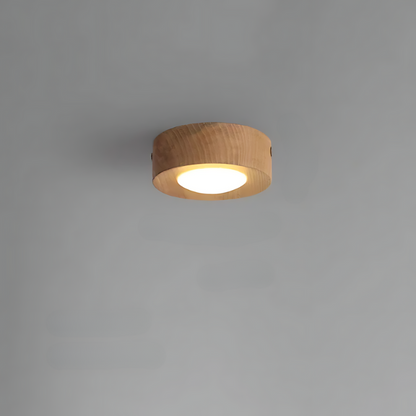 Vivolux | Walnuss-Deckenlampe mit LED-Strahler