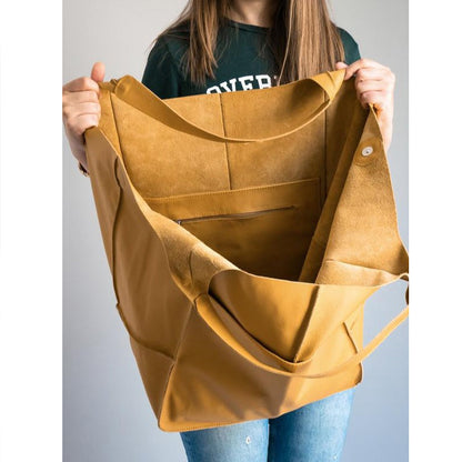 Übergroße Weekender-Handtaschen aus Leder für Damen