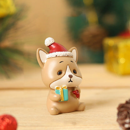 Vivolux | Handgefertigte Tier-Weihnachtsmann-Ornamente