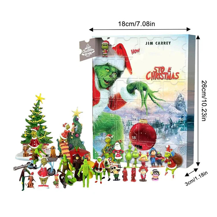 Vivolux | Grüner Monster Weihnachts-Adventskalender - Weihnachtsgeschenk