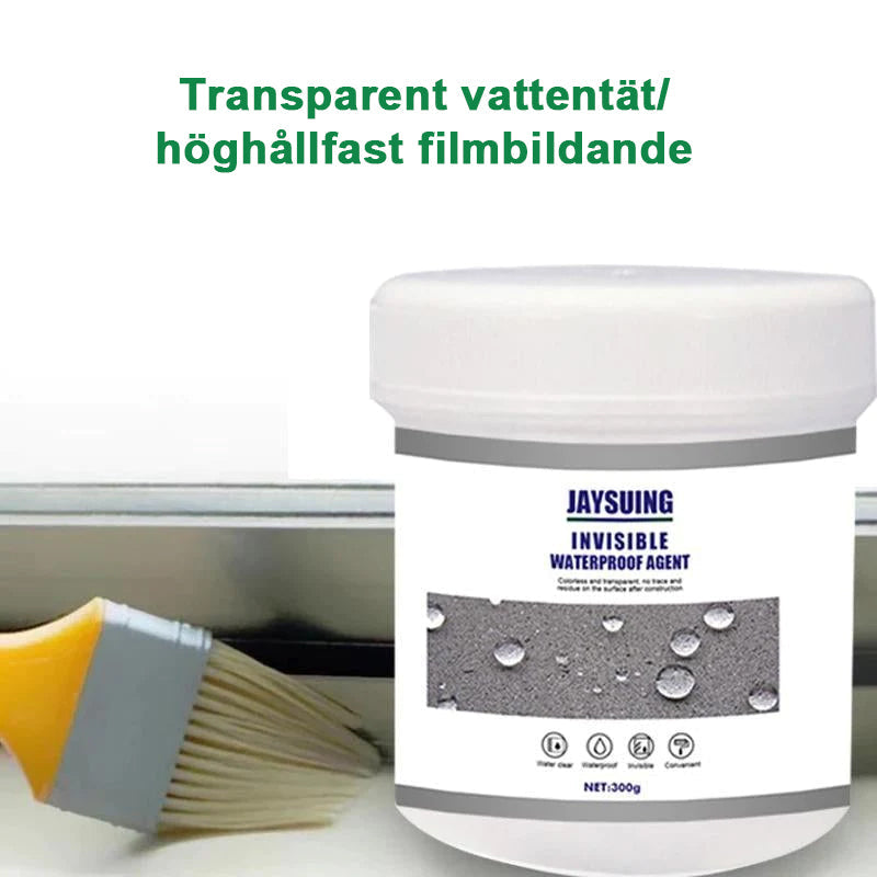 Transparente wasserfeste Beschichtung