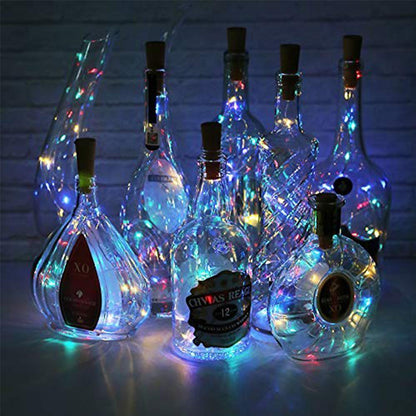 Vivolux | LED Weinflaschenlampen Kork Nachtlicht DIY-Dekorationslift - 5/10 ST